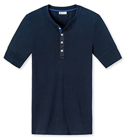 Schiesser Revival Karl-Heinz Button Shirt 2er Pack dunkelblau 6