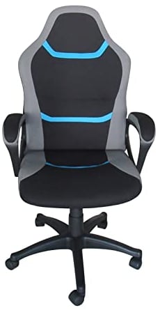 HTI-Living Schreibtischstuhl Marcel Drehstuhl höhenverstellbar mit Armlehnen Blau