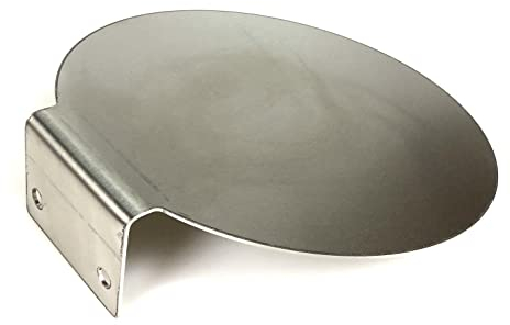 100 kmh Schild Anhänger Halterung – Geschwindigkeitsaufkleber - 100 kmh Schild Anhänger aus Edelstahl - 200 mm Durchmesser - Lochabstand 50 mm – rostfrei - passend für Deutschland, Italien, Frankreich