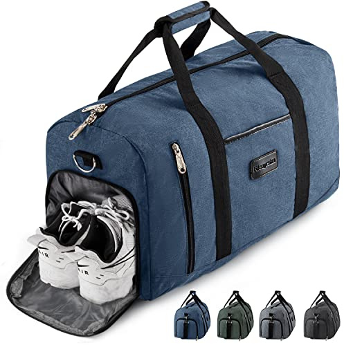 Rieeyrslza Sporttasche mit Schuhfach Reisetasche für Damen und Herren Große Wasserdicht Fitnesstasche Fitness Trainingstasche Handgepäck Tasche mit Schulterriemen