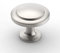 9BUILD 10 Pack Brushed Satin Nickel Drawer Knobs - Round Cabinet Knobs for Cupboards, Kitchen Doors & Dressers - Single Hole, Zinc Alloy