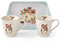 Royal Worcester Wrendale Deigns Mug and Tray Set Holly Jolly Christmas Mice