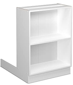 Vicco Kücheninsel Fame-Line, Kochinsel für die Küche, Weiß/Weiß, 60 cm ohne Arbeitsplatte