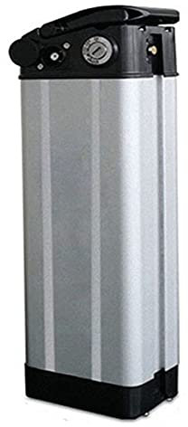 Trjgtas Scatola per Batteria al Litio nel Plastica per Bici Elettrica 36V / 48V / 60V per Supporto 18650 di Grande capacità Accessori per Biciclette, Testa DC