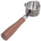 51mm Coffee Portafilter, Composite Wood and Zinc Alloy Material Bottomless Portafilter for DELONGHI ECP3420 Coffee Machine