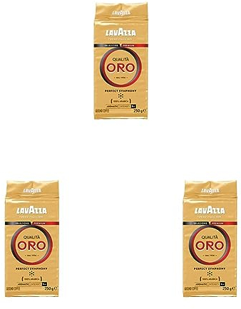 Lavazza Café Molido Qualità Oro, 250g (Paquete de 3)