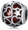 BEEUVIP Amore Cuore Stella Rossa Charm per bracciali, ciondoli in argento 925, perline per collane, per la festa della mamma, compleanno, regalo di Natale