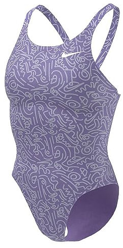 NIKE Damen Hydrastrong Multi Print Swimsuit W Nessd011 582 Badeanzug, bunt, L