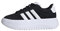 adidas Women's Zapatilla Grand Court Platform, Core Black/Cloud White/Core Black, 41 1/3