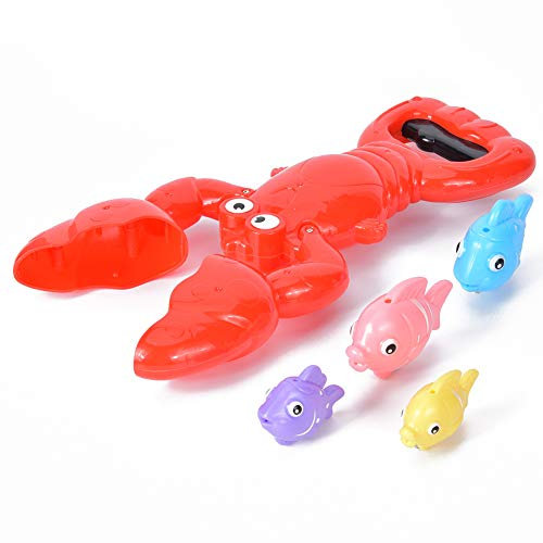 Juguete de Baño para bebé, Bañera Divertida, Juguete para Niños, Juguete para Atrapar Peces, Juguete de Agua (Pinzas de Langosta)