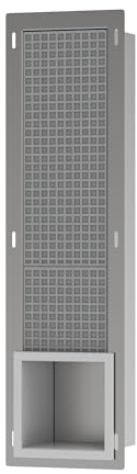 hansgrohe XtraStoris Original - Einbau-Toilettenpapierhalter mit Vorratsbehälter für 6 Rollen, eingelassene Wandnische, Papierrollenhalter, Klopapierhalter, Badezimmer Zubehör, Mattweiß, 56058700