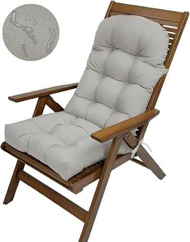 VEAI Stuhlkissen mit Rückenlehne Garten Grün/Blau Outdoor/Indoor Polster für Niedriglehner Gartenstuhl Auflage Sitzkissen Stuhlauflage Stuhlkissen Outdoor Niedriglehner Sitzkissen(Color:9#)