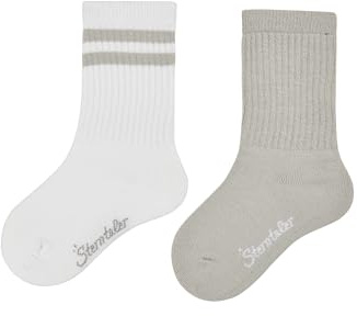 Sterntaler Socken Doppelpack Coolmax Rippe - Baby und Kindersocken - klassische Rippstruktur - Sport Socke - klimaregulierend - optimale Passform - 2er Pack Unisex Strümpfe