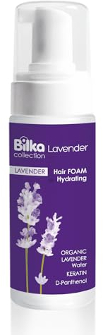 Bilka Collection Schaumfestiger mit Lavendel - Feuchtigkeitsspendender Haarschaum für alle Haartypen, Schützt, Nährt, Unterstützt das Styling, 140 ml