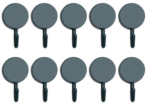 VALINK 10 ganci autoadesivi, ganci adesivi da parete per appendere vestiti, cappotti, accappatoi, asciugamani da bagno, doccia, cucina, blu