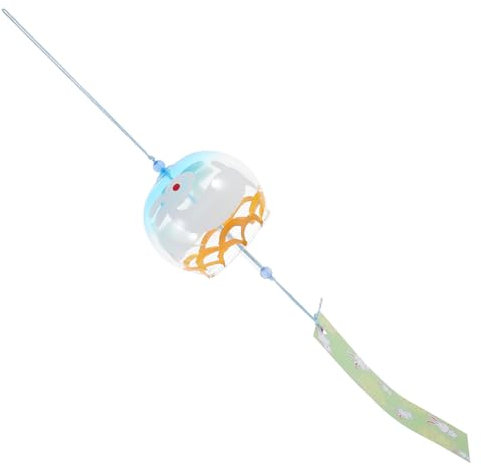 MUSISALY Cloches à Vent Verre Carillons Éoliens Japonais Décoratifs Pendentifs De Jardin Ornements Traditionnels Suspendus pour Balcon Et Salon