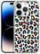 GlamCase for iPhone 14 Pro, iPhone 14 Pro Clear Case - Leopard Skin Multicolor Pattern printed Durable Clear ShockProof Protective Back Case for iPhone 14 Pro