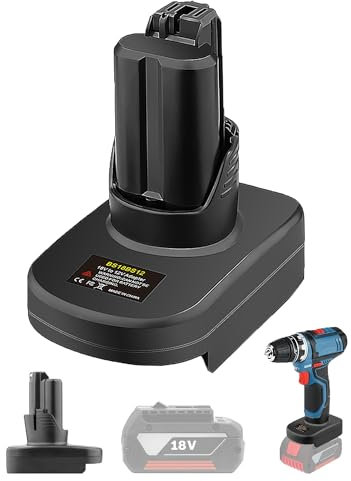 BAT20TL Battery Adapter for Bosch Professional 18 V System Battery GBA 18 V Battery Works in Bosch Professional 12 V System GBA Power Tools