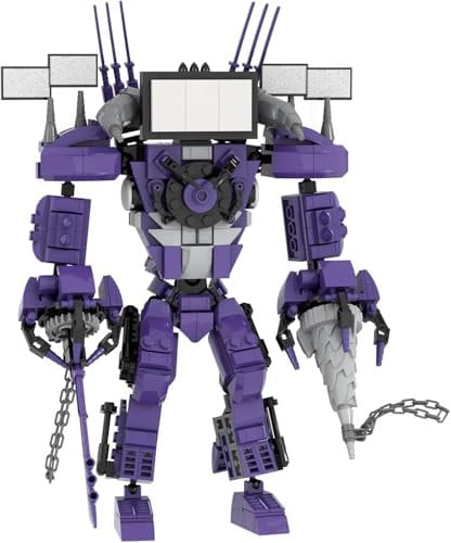 Huncdfe Toilet Blocks Toys TV Man Building Blocks Toys,Construction Playset Blocks Action Figure Speakerman Cameraman Building Blocks for Adults Kids 474PCS