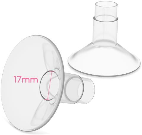 Breast Pump Parts for Medela,17mm Medela Flange Accessories with Pump in Style Parts Freestyle Flex Symphony Parts Swing Maxi Connector(2 Packs)