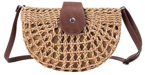 SWZEC Charme Breton Naïa Sac Paille En Bandoulière