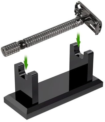 Générique Porte-Rasoir pour Douche | Support de Rasage Horizontal - Organisateur Acrylique Antidérapant Gain de Place pour Salle de Bains Homme Rasage Voyage
