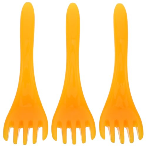 ROMISBABA 3 Stücke Teiliges Handlicher Kopfhaut-massagekamm aus Sanftem Resin mit Fünf Zinken Portabel für Effektive Entspannung Stressabbau und Präzise Kopfhautpflege Zuhause Büro