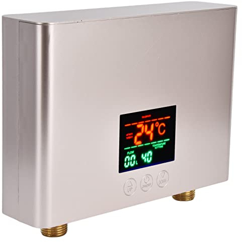 ACOGEDO 5500 W Durchlauferhitzer mit Touchpanel und Fernbedienung für Küche und Badezimmer, 30 ℃ - 55 ℃, 220 V (GOLD)