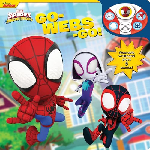 Disney Junior Marvel Spidey and His Amazing Friends: Go-Webs-Go! Sound Book and Wristband - PI Kids