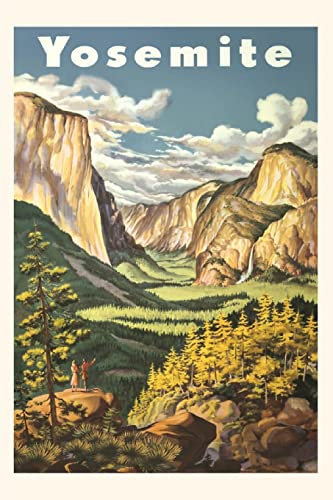 Vintage Journal Trevel Poster for Yosemite National Park (Pocket Sized - Found Image Press Journals)