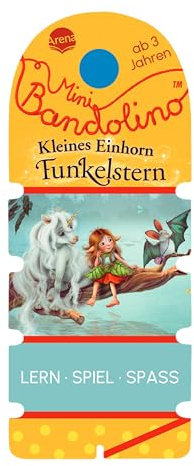 Mini Bandolino. Kleines Einhorn Funkelstern: Lernspiel mit Lösungskontrolle für Kinder ab 3 Jahren