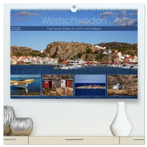 Westschweden - Flair einer Küste in Licht und Farben (hochwertiger Premium Wandkalender 2026 DIN A2 quer), Kunstdruck in Hochglanz: Stimmungsvolle Eindrücke vom farbenfrohen Küstenland (CALVENDO Orte)