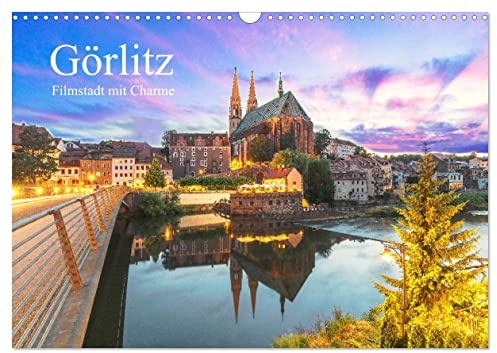 Görlitz - Fimstadt mit Charme (Wandkalender 2026 DIN A3 quer), CALVENDO Monatskalender: GÖRLIWOOD, eine der besterhaltenen Städte Deutschlands, mit Charme und romantische Atmosphäre. (CALVENDO Orte)