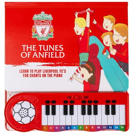 Fans Legacy Officially Licensed LFC Piano Book, Club Chants, Ages 2+ | Officially Licensed Liverpool Piano Book with Easy-Play Keyboard, 8 Iconic Fan Chants and Colour-coded Notes.