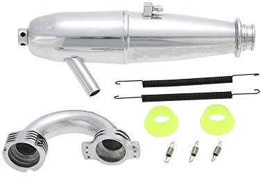 Aluminium Auspuff Rc Upgrade Abgas 081.009 Rohr & Federsitz Hsp 1: 8 Nitro Buggy Teil Bq004 Rc