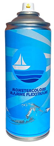 PVC Flexithane Flexible Marine Spray Paint - For PVC Inflatable Boats Dinghy RIB (RAL 5002 Ultramarine blue)