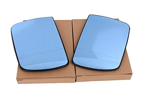Ricoy Paar Blau Weitwinkel Anblick Rearview Beheizten Spiegelglas Für X5 E53 2000-2006 (Paar)