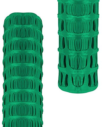 PDL - Pegdev HEAVY DUTY GREEN PLASTIC BARRIER FENCING SAFETY MESH FENCE NETTING NET HEAVY DUTY 5.5Kg SUPER STRONG QUALITY MESH FENCE (50m)