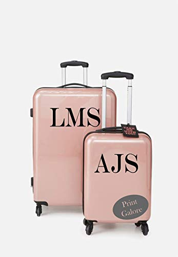 Personalised Suitcase Luggage *30CM* Vinyl Sticker Initial Decals PG111
