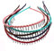 Fodattm 6 pezzi di ferro avvolto filo di stoffa denti pettine per capelli donna signora Cerchietto capelli copricapo (colore casuale)