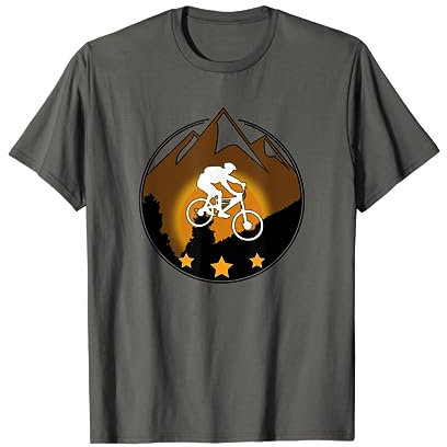 MTB Mountainbike Fahrrad + Berge tolle Geschenkidee Herren T-Shirt