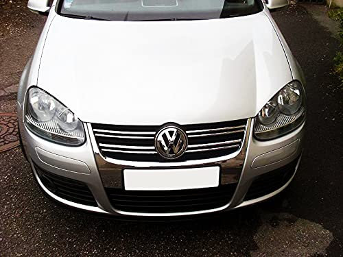 Luxyline - Varita de rejilla superior cromada, compatible con VW Golf 5 GT TDI