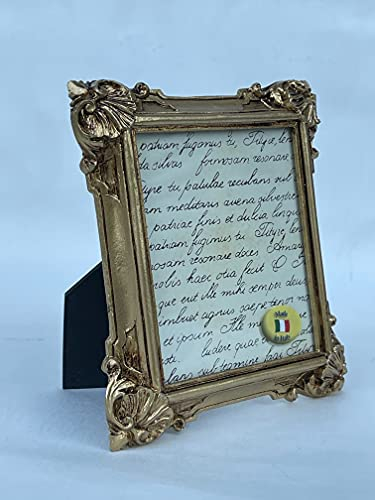 artissimo Bilderrahmen Weiß Oval Rechteckig 14x12 Antik Barockrahmen Tischdeko 10x8,5cm Fotorahmen C74