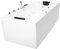 Supply24 since 2004 Vasca da bagno Whirlpool Relax Professional, 180 x 80 cm, 24 ugelli massaggianti, LED, riscaldamento, ozono, Bluetooth, con rubinetti in ottone cromato, Made in Germany, vasca