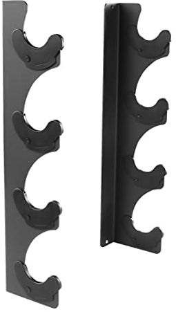 Lovind Horizontale Langhantelablage 4 Stangen Halter Wandmontage Langhantelhalter Langhanteln Lagerregal Hantelstange Halter für Fitnessstudio