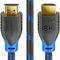 deleyCON 0,5m 8K HDMI 2.1 Court Câble (48G, ULTRA Haute Vitesse) 8K@60Hz 4K@120Hz 2K@144Hz/165Hz EARC HDCP 2.3/2.2 - Compatible avec DTS:X HDR Dynamique Dolby Atmos TV PS5 Xbox - Noir
