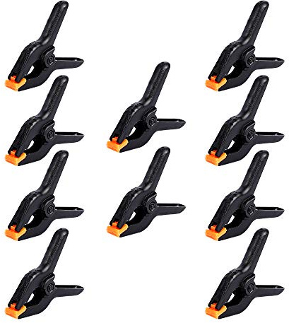 10 PCS 4.5 inch Professional Plastic Large Spring Clamps Heavy Duty for Crafts or Plastic Clips and Backdrop Clips Clamps for Backdrop Stand,Photography, Home Improvement and so on