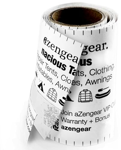 aZengear Nastro Impermeabile Tenace Trasparente per Riparazione Piumino, Tenda: Kit di Toppe in TPU per Riparare Fori in Tende in PVC, Divani in Pelle, Borse, Scarpe (7,5x100cm)