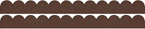 Garden Gear Flexi Curve Border Scallop Flexible Edging Stone Effect Eco Friendly Recycled Rubber Small Brick Edging in Grey or Earth (Earth x2)