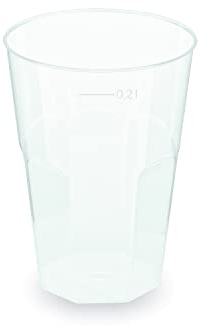 LogiPack GeRo 25 Mehrwegbecher Cocktailbecher 0,2l Made in Germany | Wiederverwendbar | transparent aus PP (Cocktailbecher 0,2l)